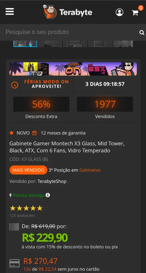 Imagem na descrição da promoção