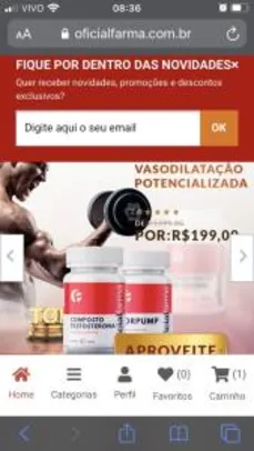 Pra quem curte academia Suplemento na oficial Farma