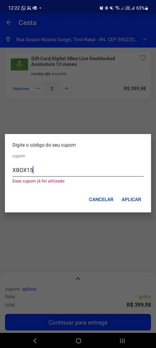 Imagen na descrição da promoção