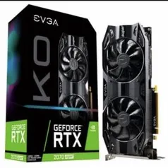 Placa de Vídeo EVGA NVIDIA GeForce RTX 2070 Super KO Gaming, 8GB, GDDR6 - R$3149