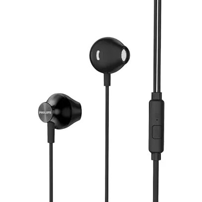 [+por-R$19,54] Fone de Ouvido Philips com Microfone - Preto