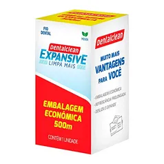 Fio dental profissional com 500 M Dentalclean - Com tecnologia Expansive que expande entre os dentes, Dentalclean