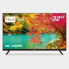 TV LED 32 HQ HD com Conversor Digital Externo 2 HDMI 2 USB e Design Slim