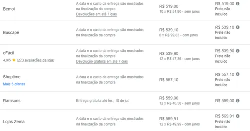 Imagem na descrição da promoção