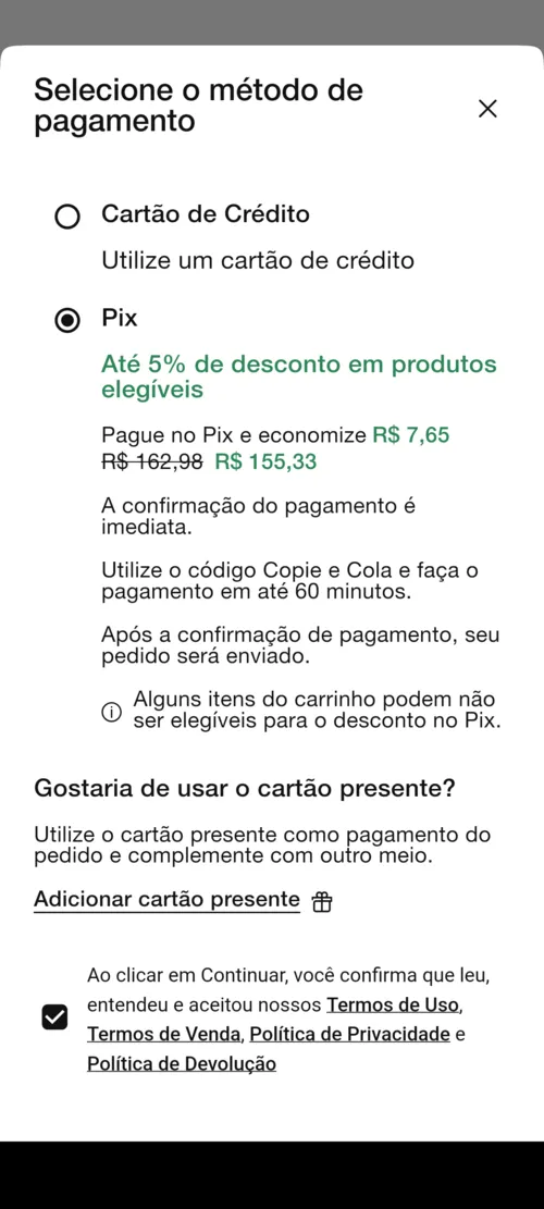 Imagem na descrição da promoção