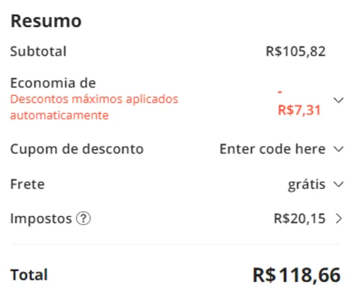 Imagem na descrição da promoção