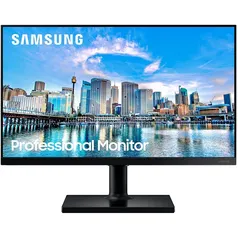 Monitor Samsung 24 FHD, 75Hz, IPS, HDMI e DisplayPort, FreeSync, VESA - LF24T450FQLMZD