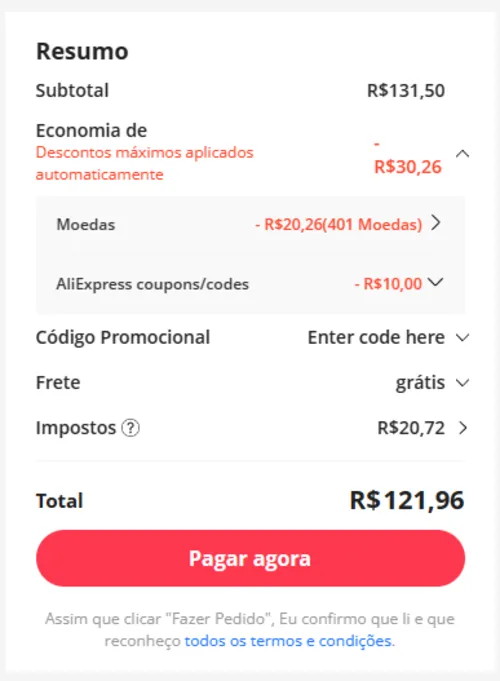 Imagen na descrição da promoção