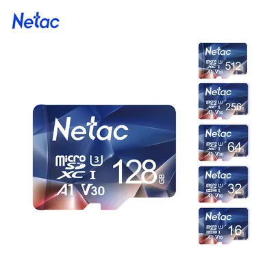 Cartão De Memoria MicroSD Netac 256GB C10 U3 V30 + Adaptador SD 