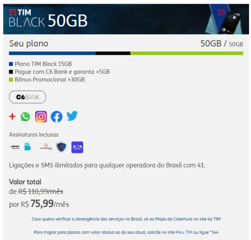 Imagem na descrição da promoção