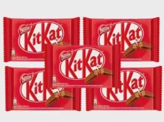 [APPL + AME R$ 6,40] 5 Unidades Chocolate Kit Kat ao Leite Nestlé - 41,5g