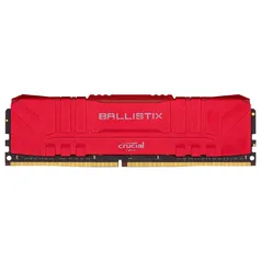 [APP] Memória Crucial Ballistix, 8GB, 3200MHz, DDR4, CL16, Vermelha - BL8G32C16U4R