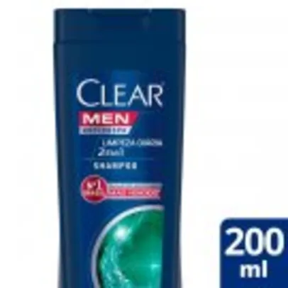 Shampoo Anticaspa Clear Men Limpeza Diária 2 em 1 com 200ml