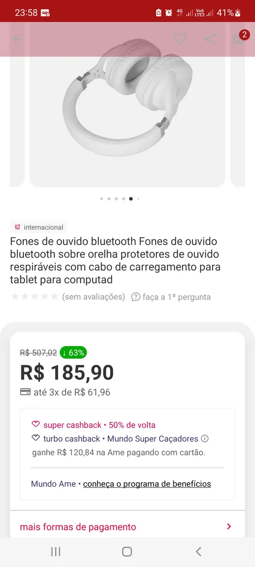 Imagem na descrição da promoção