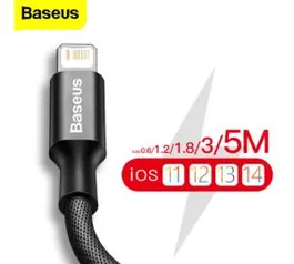 Cabo USB para iPhone 11/12 Baseus R$12