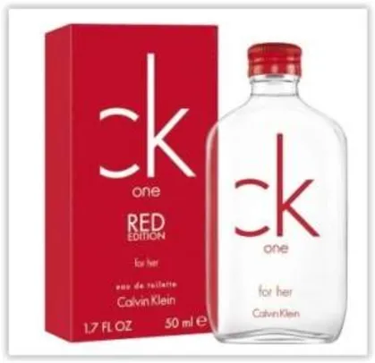 [Ricardo Eletro] Perfume CK One Red Her Feminino Eau de Toilette 50ml por R$ 98