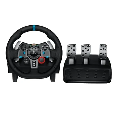 Volante Logitech G29 Driving Force e Pedais com Force Feedback para PS5, PS4, PS3 e PC