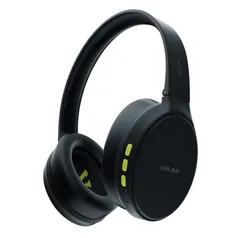 Fone de Ouvido WAAW by ALOK SENSE 200HB Headphone Bluetooth, Microfone Preto e Verde