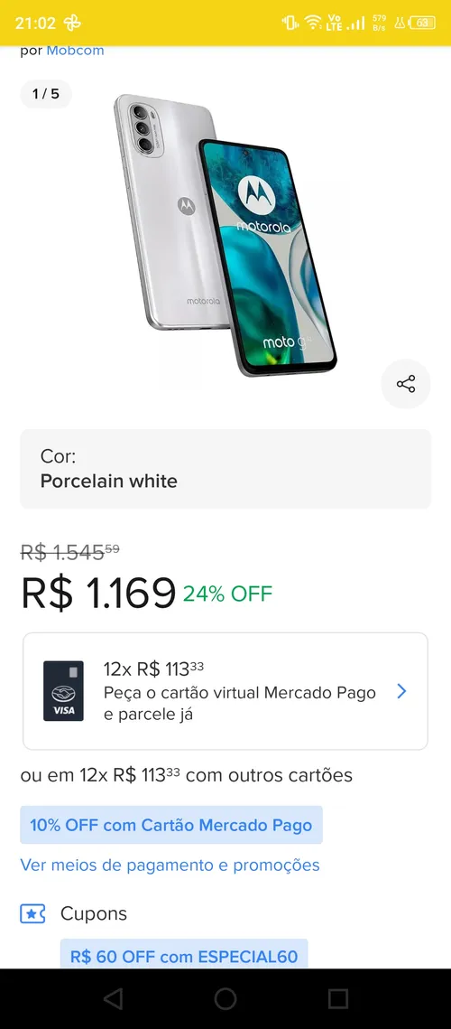 Imagem na descrição da promoção