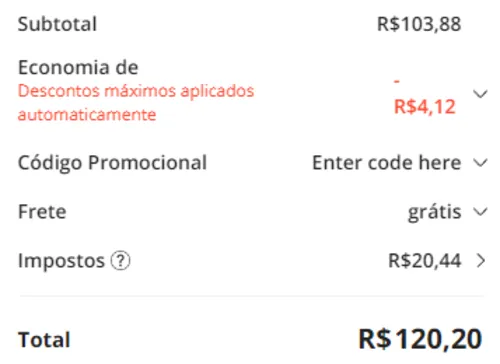 Imagem na descrição da promoção