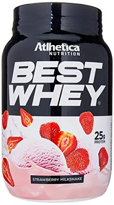 Best Whey Strawberry Milkshake, Athletica Nutrition, 900g | R$110