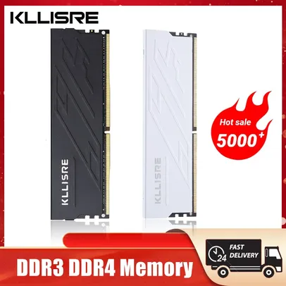 Memória Kllisre RAM DDR4 16G 3200 White X2