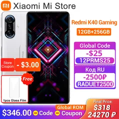 Smartphone Xiaomi Redmi K40 Gaming Edition 5G Mobile 12GB RAM