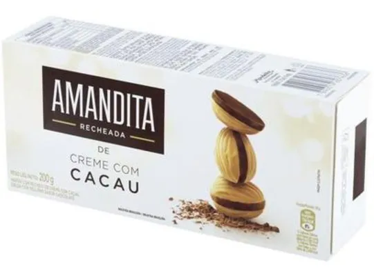 Amandita - Wafer Recheado Chocolate - Caixa 200g