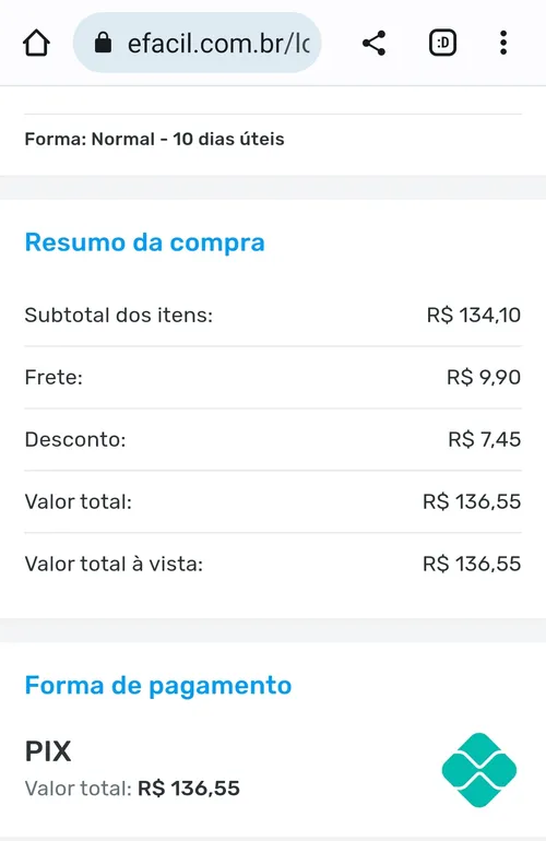 Imagem na descrição da promoção