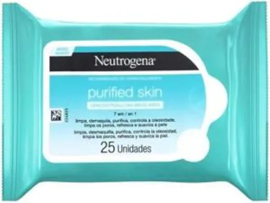 [CLUBE DA LU] Lenço Demaquilante Neutrogena Purified Skin - 25 Unidades