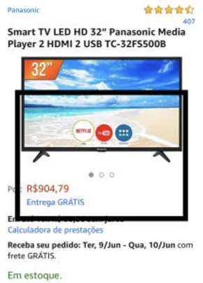 Smart TV LED Philco 32’ | R$904