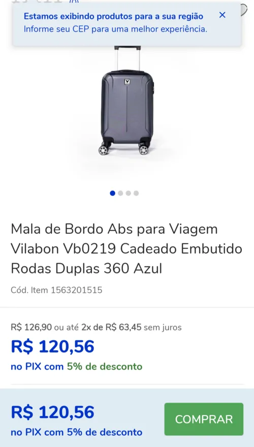 Imagem na descrição da promoção