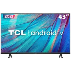 Smart TV LED 43" Full HD TCL 43S615 com Design Sem Bordas, Bluetooth, Google Assistant e Android TV