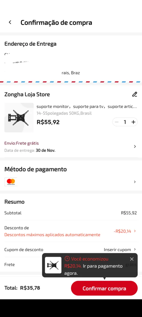 Imagem na descrição da promoção