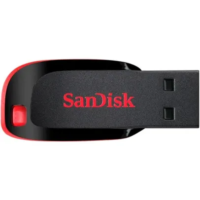 Pen Drive 16GB Cruzer Blade Sandisk USB 2.0, Preto - SDCZ50-016G-B35