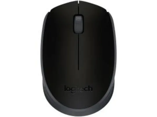 Mouse Sem Fio Sensor Óptico 1000dpi Logitech - M170