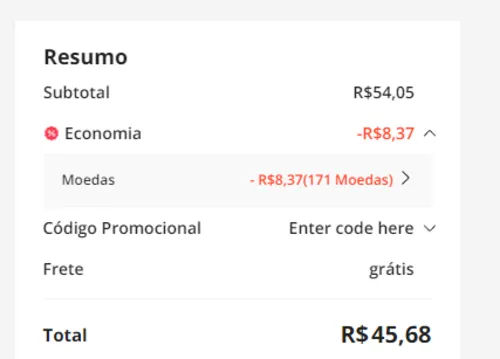 Imagem na descrição da promoção