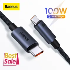 Cabo usb tipo C 100W BASEUS compativel com macbook