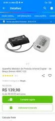 Aparelho de pressão Omron 7122- 5 anos de garantia