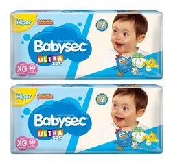 Kit 120 Fraldas Xg Ultrasec Babysec