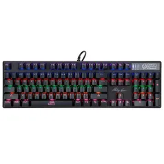 Teclado Gamer Flakes Power Royale, Mecânico, ELG, Com 104 Teclas Retroiluminadas - FLKTM001