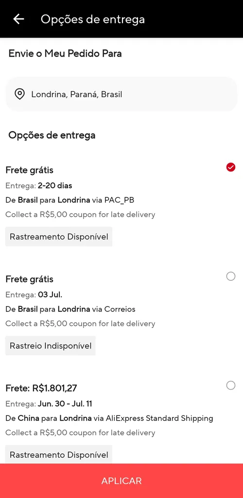 Imagem na descrição da promoção