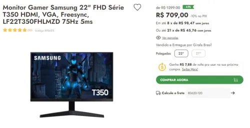 Imagem na descrição da promoção