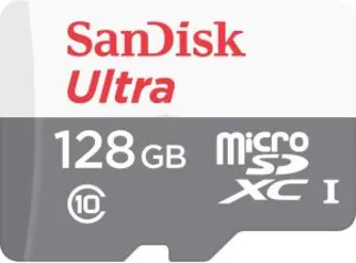 Micro SD SanDisc Ultra 128GB - R$89