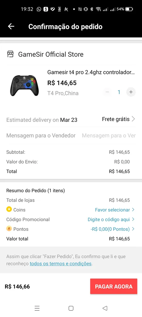 Imagem na descrição da promoção