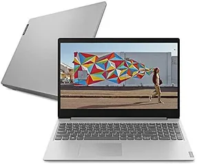 Notebook Lenovo Ultrafino IdeaPad S145, AMD Ryzen 5, 8GB RAM, 1TB HD, Linux 15.6", Prata | R$2969