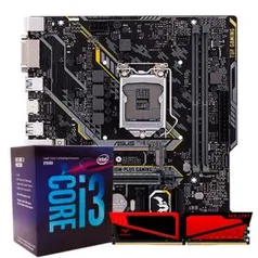 Pichau Kit upgrade i3-8100 Asus TUF H310M-Plus 8GB DDR4 2666Mhz | Pichau