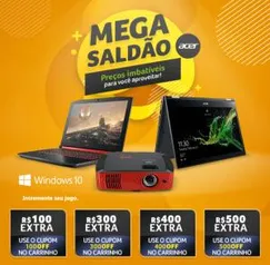 Até R$500 OFF em Compras na Acer Store