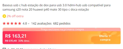 Imagem na descrição da promoção