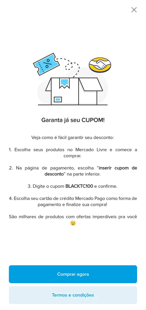 Imagem na descrição da promoção